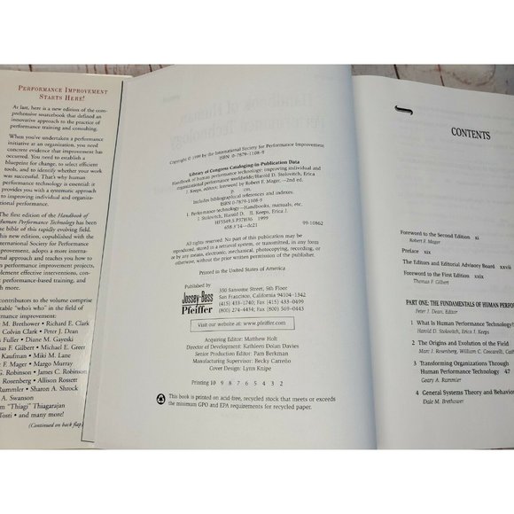 2nd Edition Handbook Of Human Performance Technology Improving Individual Book - Picture 11 of 12